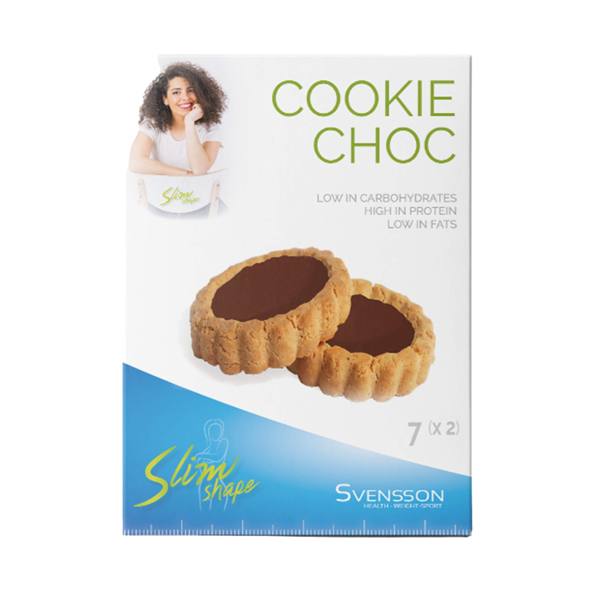 Cookie Choc Slimshape | 14 x 16 gram | Koolhydraatarm Koekje | Afslanken zonder hongergevoel! - Svensson.club