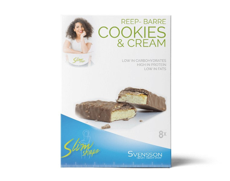 Cookie en Cream lekkere proteinereep Svensson