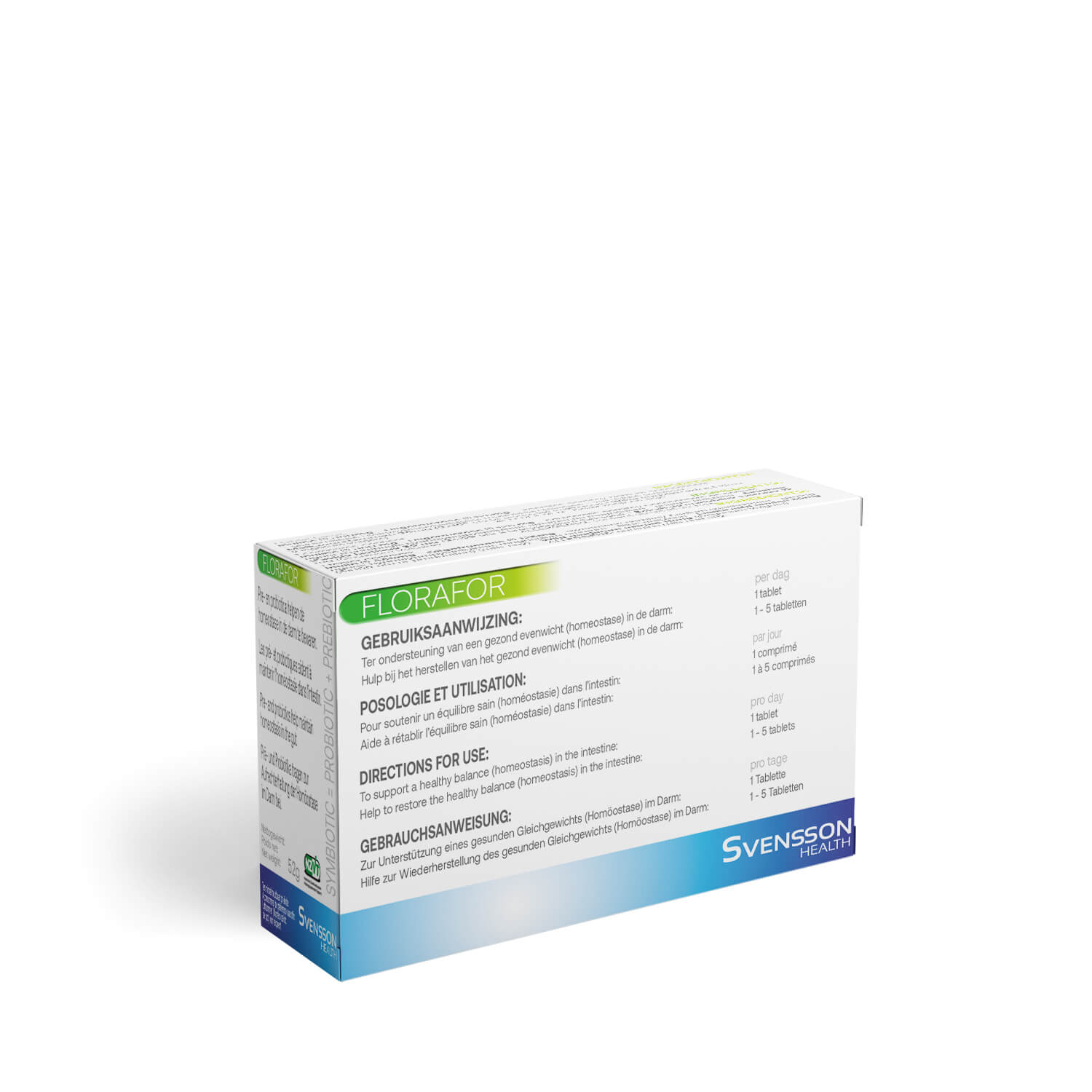 Florafor with probiotics 60 chewable tablets