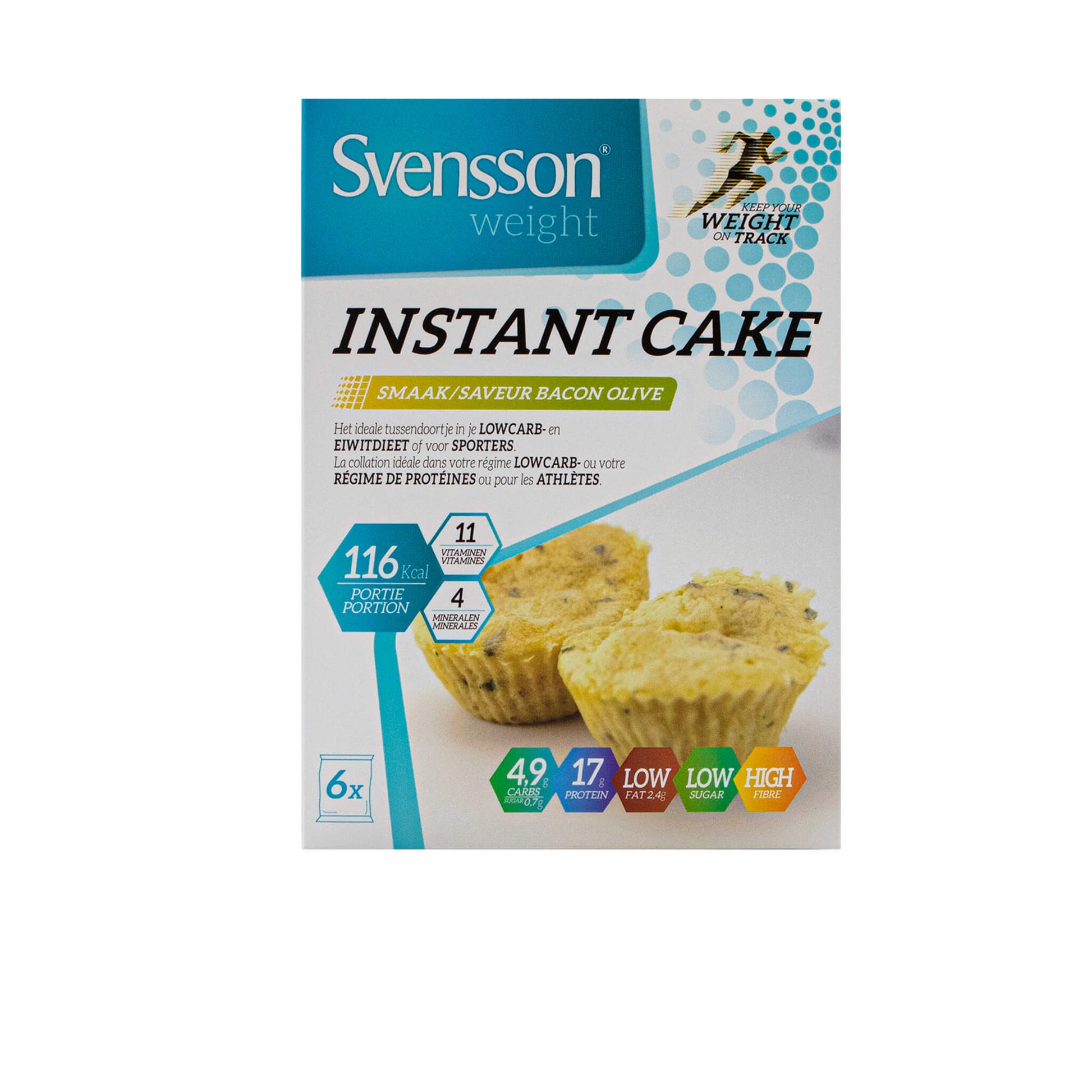 Instant cake olijf - gezonde mug cake - Svensson