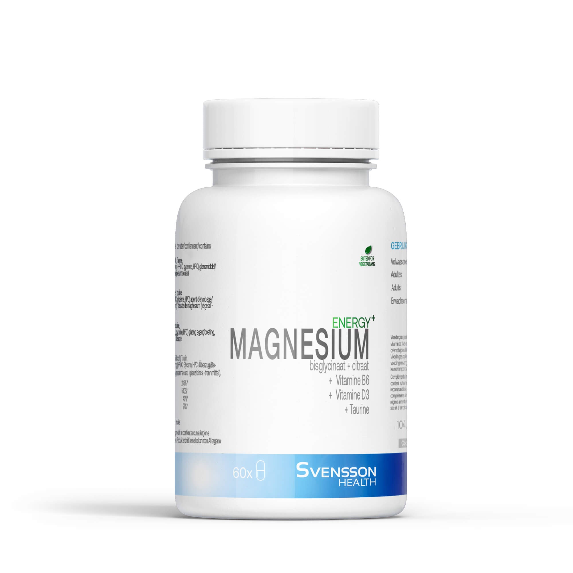 Magnesium Pillen - Voor een betere energievoorziening - 60 tabletten Svensson