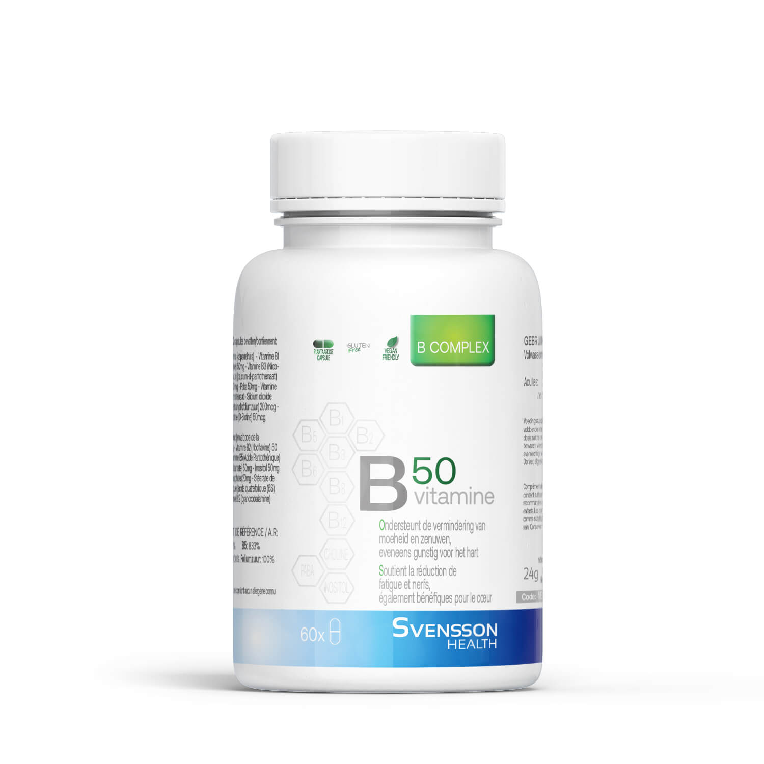 Vitamine B complex Svensson, 8 B vitamines