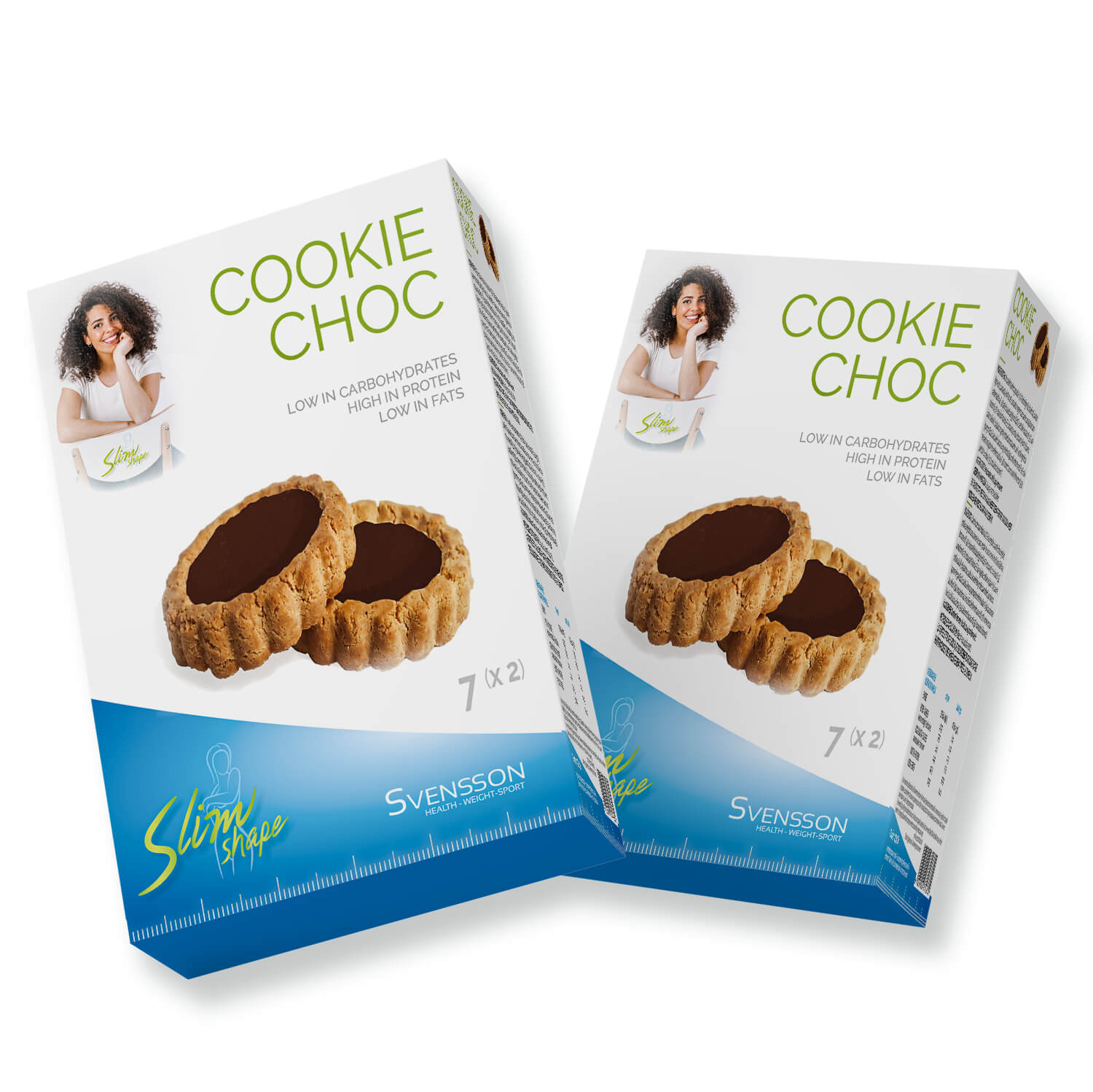 Cookie Choc Slim Forme | 14 x 16 grammes | Biscuit à faible teneur en glucides | Perdez du poids sans avoir faim !