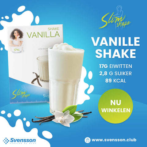 Dieet Shake Vanille, Box met 6 porties Svensson Slimshape 